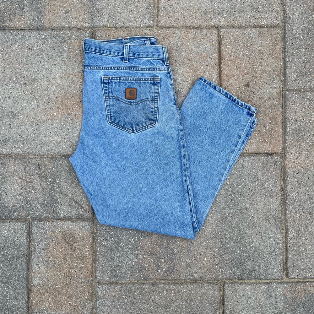 Light Wash Carhartt Jeans - 36x30 - Cotton
